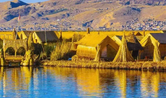Straw Islands of Lake Titicaca Peru