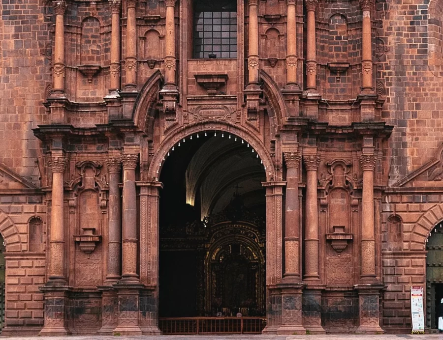 Entrada para a Catedral de Cusco.