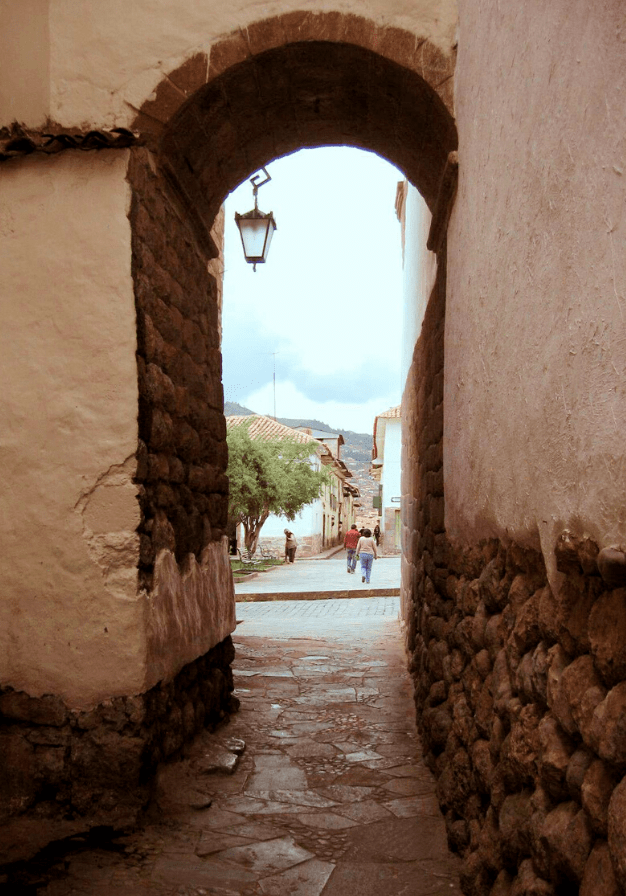 Arco na rua Siete culebras