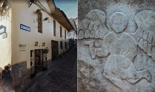 Calle siete angelitos de Cusco