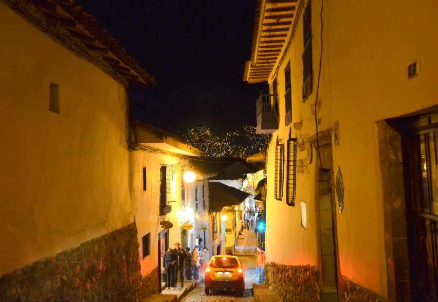 Cuesta de San Blas at night