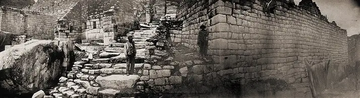 Constructions du Machu Picchu photo : Hiram Bingham