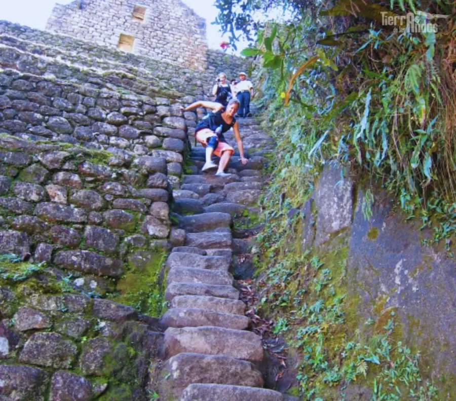 Escalier du Hayna Picchu