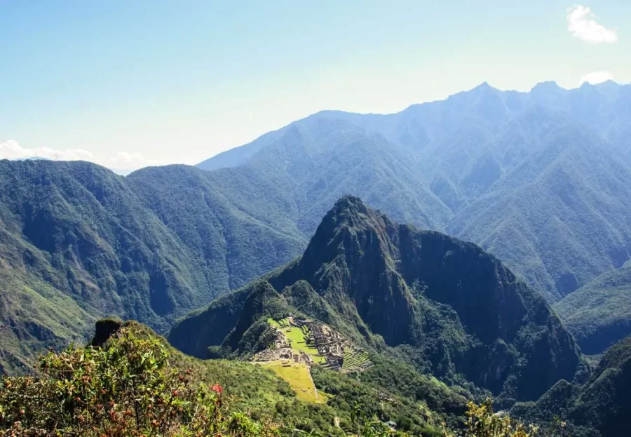 Vista da montanha de Machu Picchu
