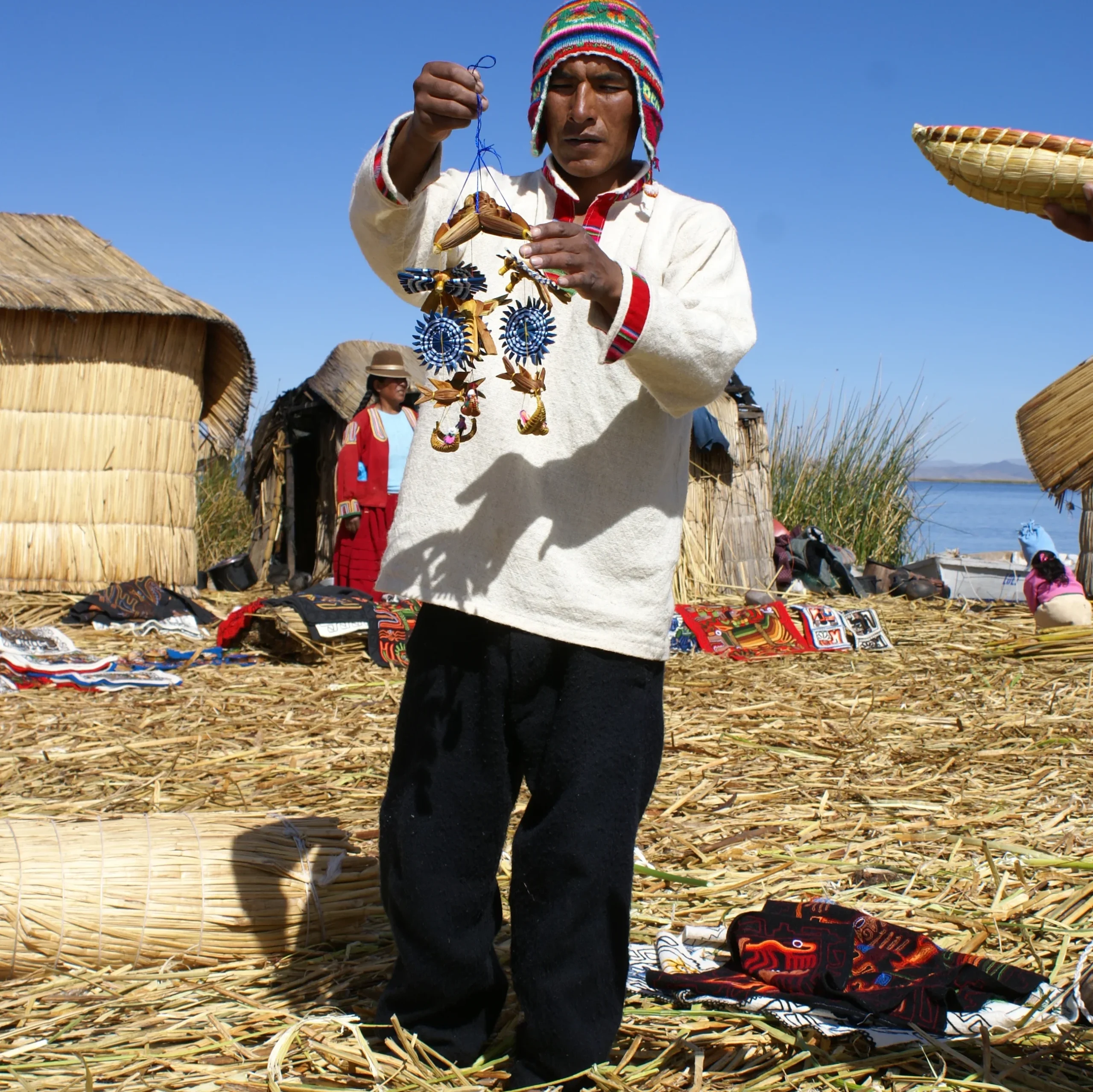 Les habitants du lac Titicaca