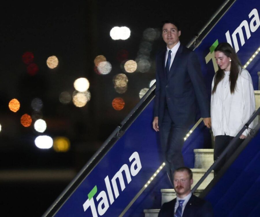 Llegada Del Primer Ministro De Canadá