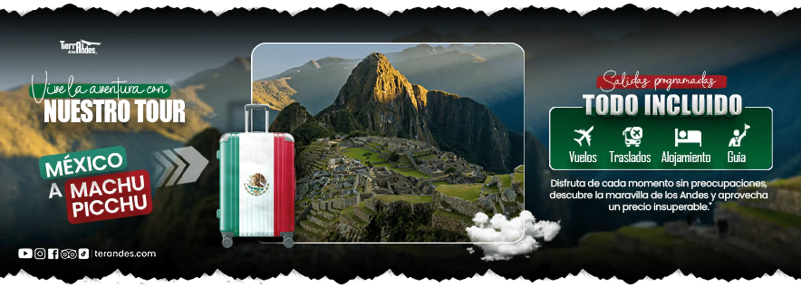 Mexico Machu Picchu Banner Salidas Fijas Tablet