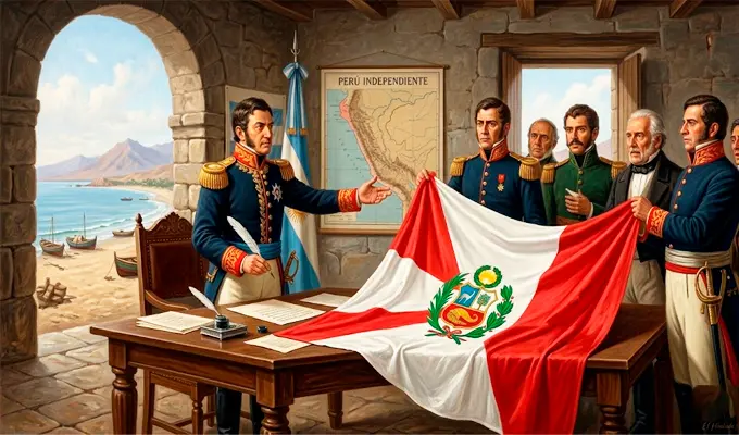 Primera Bandera Peruana 1820
