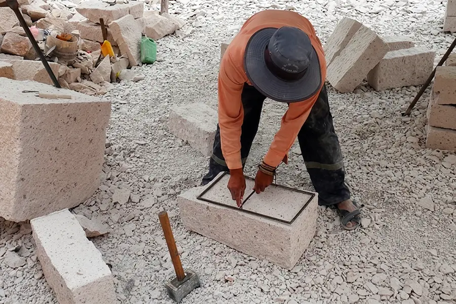 Sillar cutters area in Arequipa