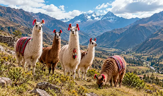 Llamas En El Campo